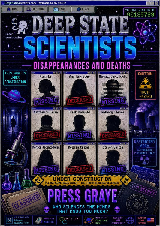 Deep State Scientists: Disappearances and Deaths